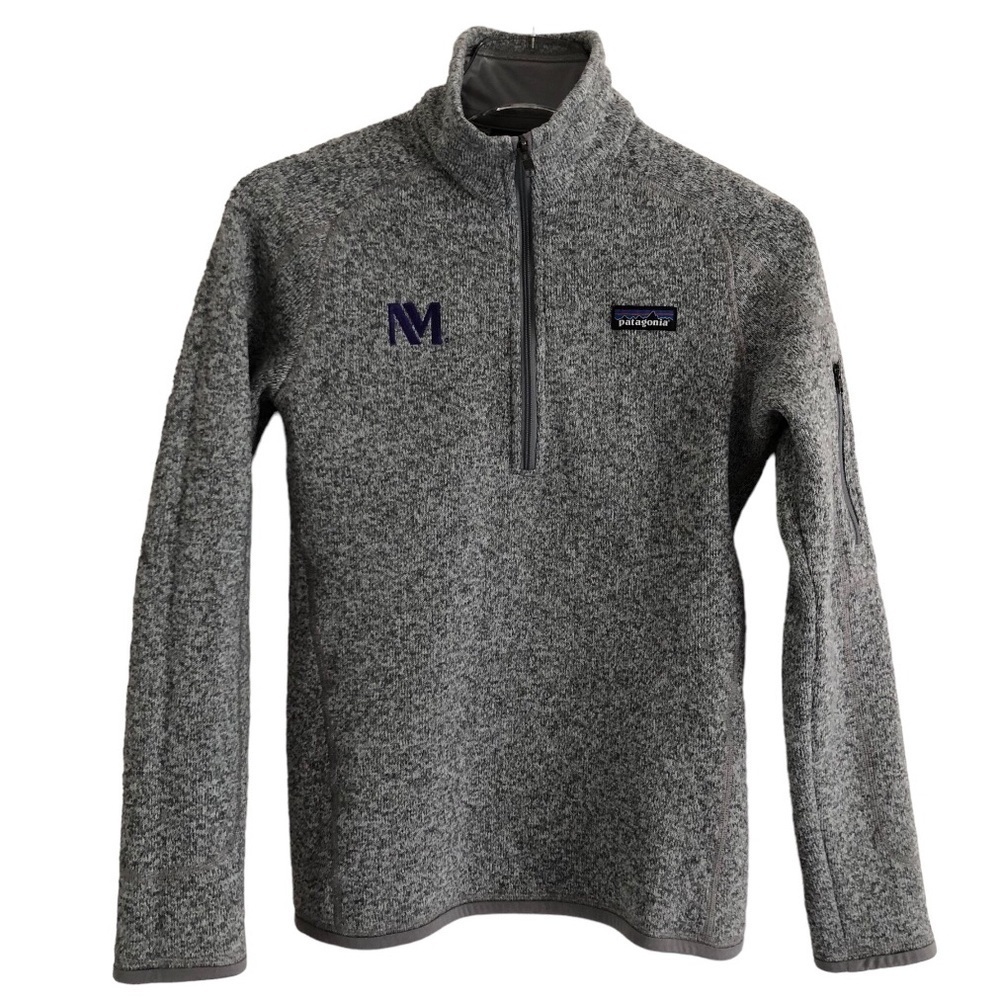 Patagonia Gray Heather Quarter-Zip Fleece Pullover